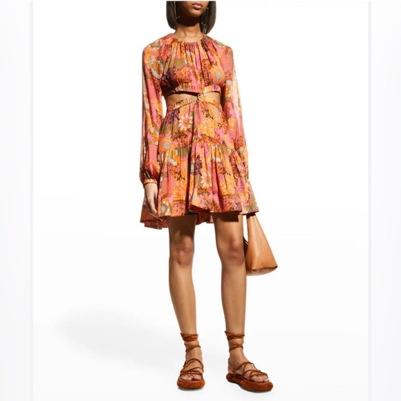 A.L.C. Izzy Silk Fit &Flare Cutout Dress, Size 4 New w/Tag Retail $695 SOLD OUT! - Picture 5 of 14